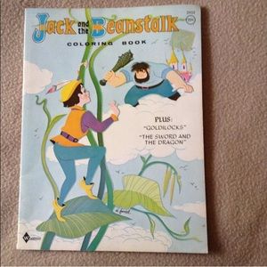 Vintage Jack and the Beanstalk Coloring Book